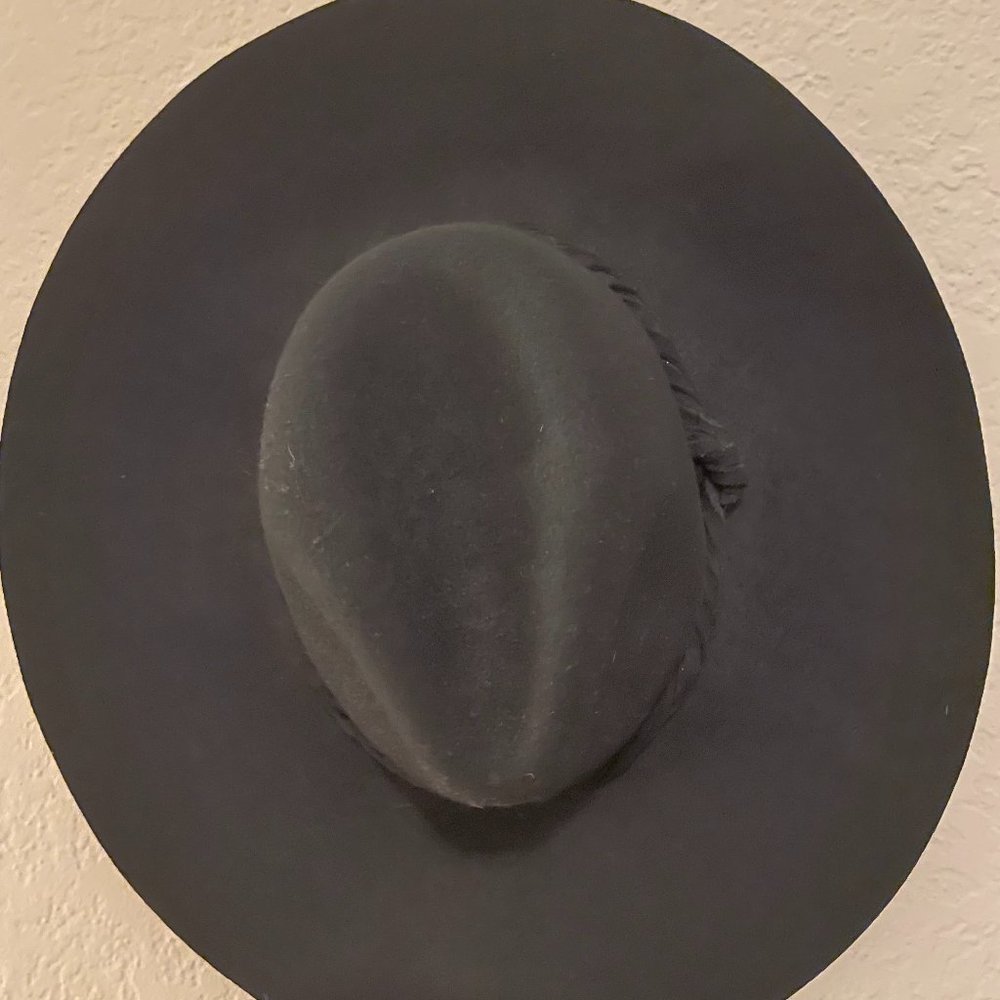 Free People - black wool felt hat, size medium